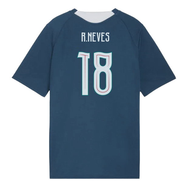 2026-2027 Portugal Training Jersey (Ocean Tropic) - Kids (R.Neves 18)-SoccerKits Hub | Buy Soccer Jerseys Online